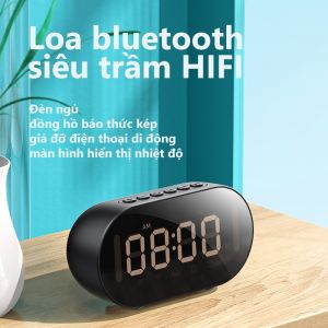 Loa Bluetooth 5.0 BASIKE MW36 Màn hình LED và Đồng hồ